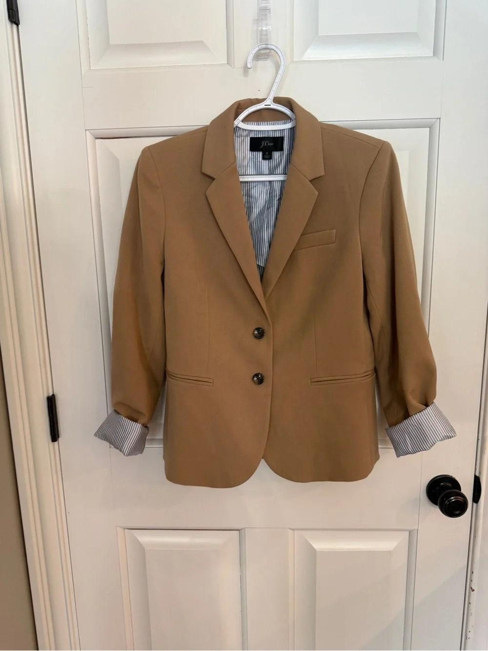 J.Crew schoolboy Camel Two Button Blazer Jacket Size Small 25585